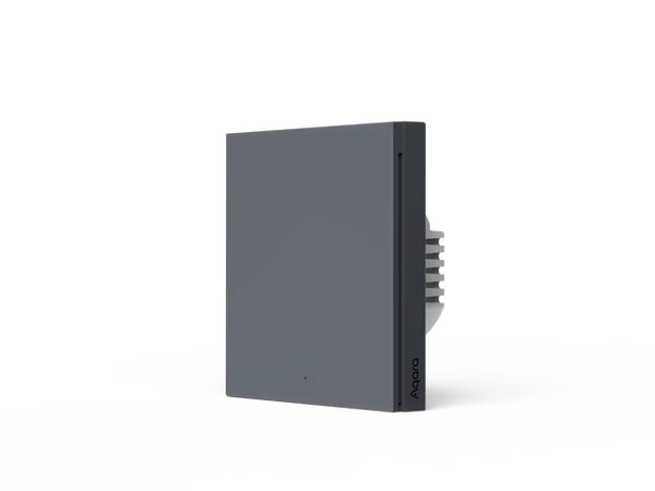 AQARA Smart Wall Switch H1 EU (No Neutral, Single Rocker) Grey