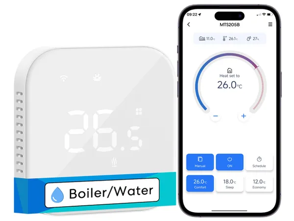 Meross Matter Smart Wi-Fi Thermostat for Underfloor Heating System - MTS215BMA